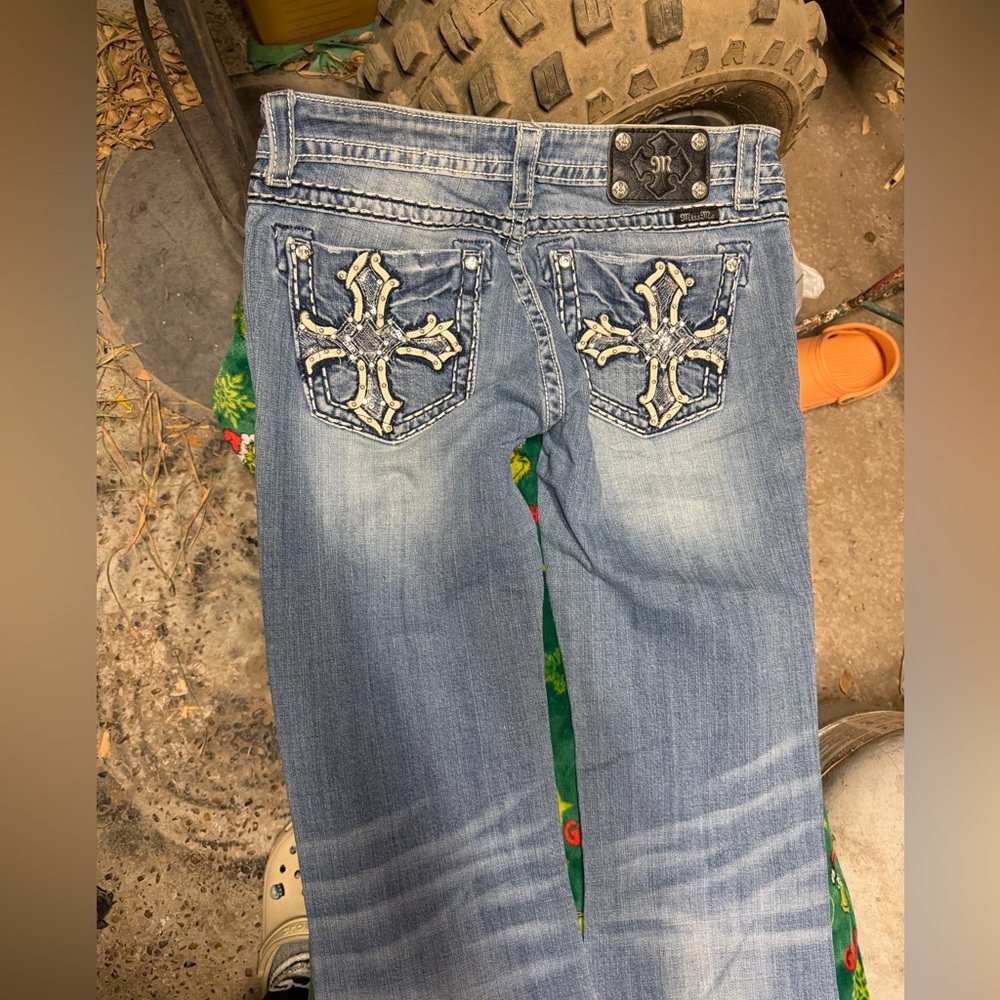 Miss Me Light Blue Straight Leg Jeans